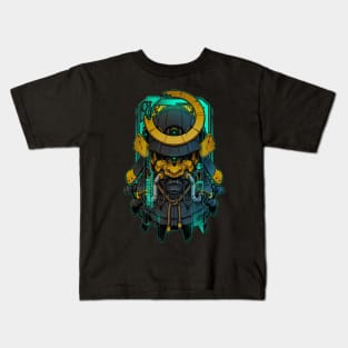 Samurai Mecha 01 Kids T-Shirt